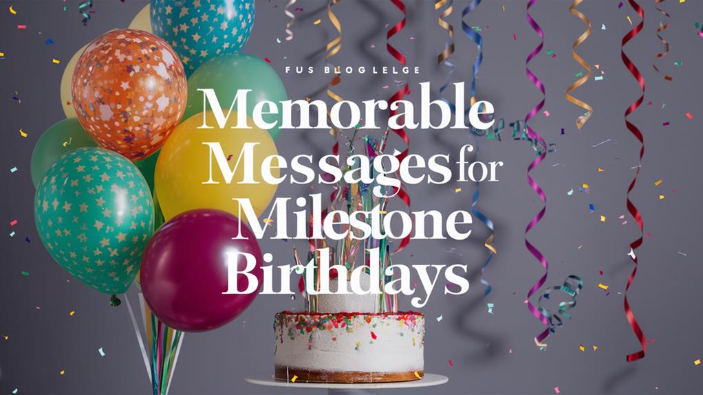 milestone birthday message ideas