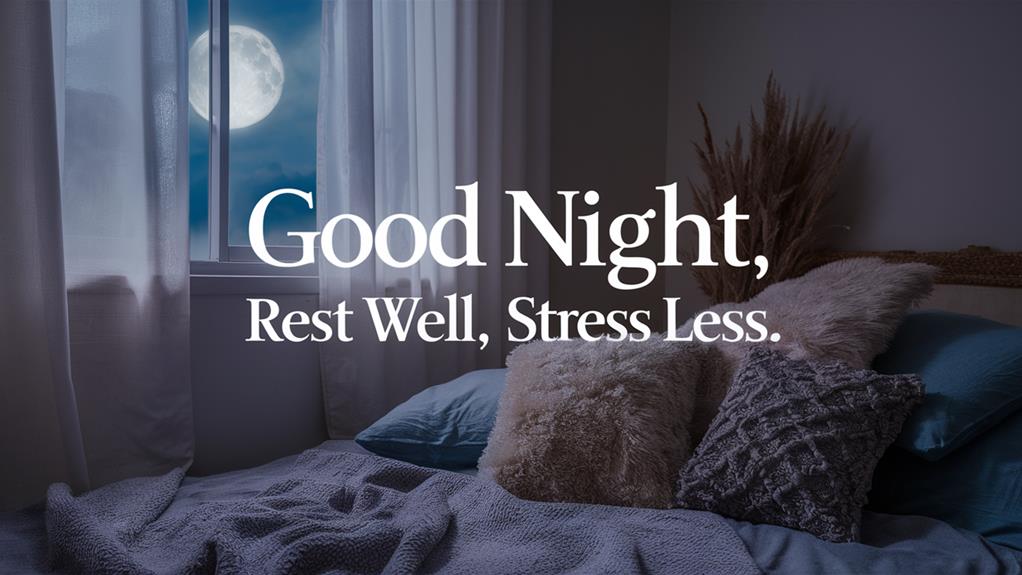 stress relief good night messages