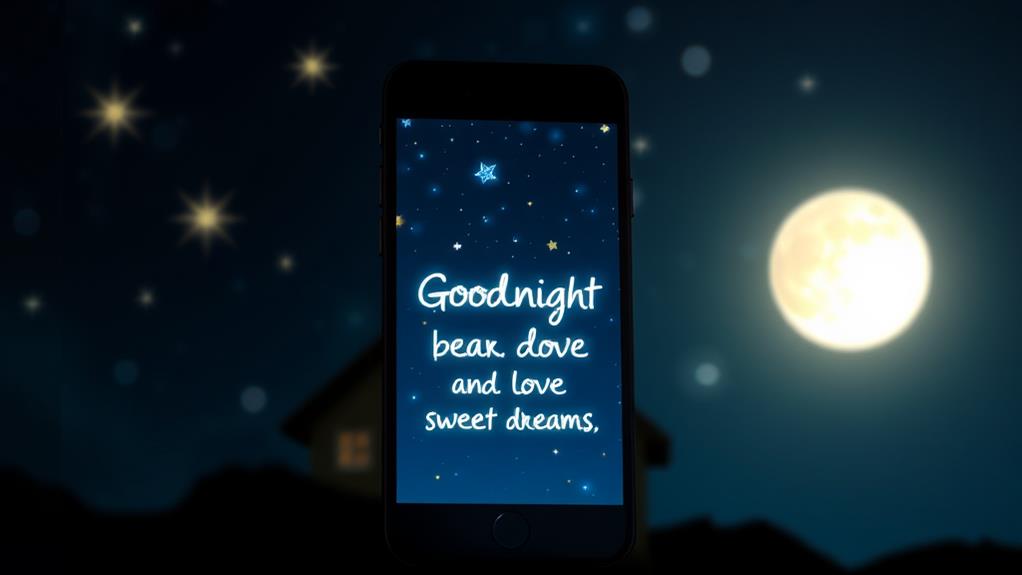 warm night messages collection