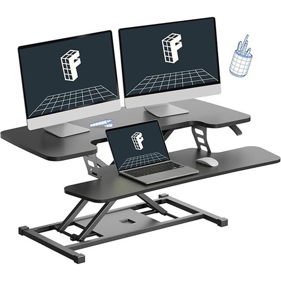 FLEXISPOT 36 Standing Desk Converter with Keyboard Tray