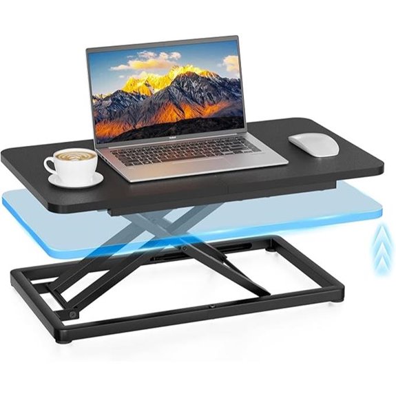 Standing Desk Converter with Stepless Adjustment (23.6)