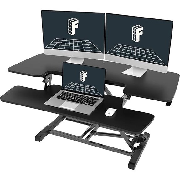 FLEXISPOT 40in Standing Desk Converter with Risers