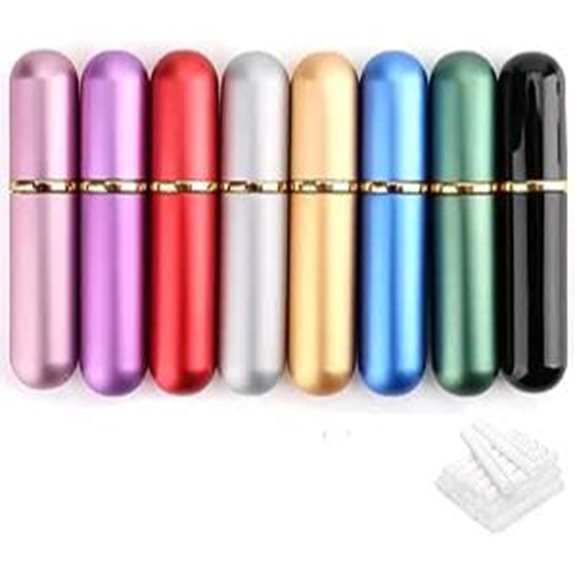 Bekith 8-Color Refillable Aromatherapy Nasal Inhalers Set