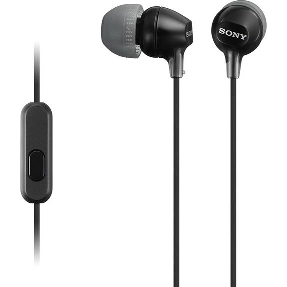 Sony MDREX15AP In-Ear Earbud Headphones with Mic Black (MDREX15AP/B)