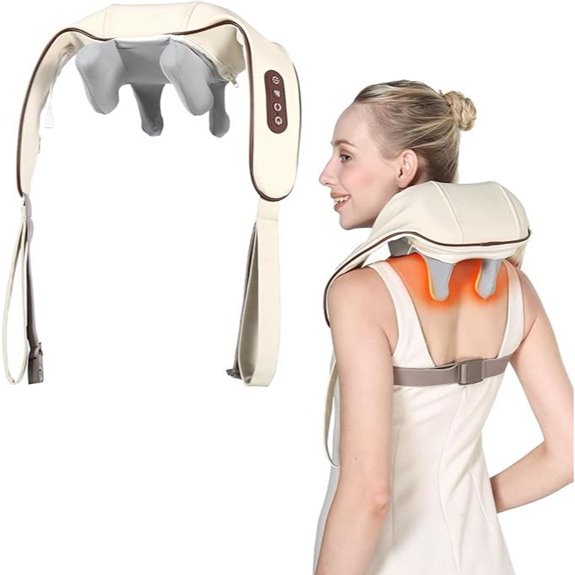 KppeX 4D Cordless Neck Massage Pillow with Heat