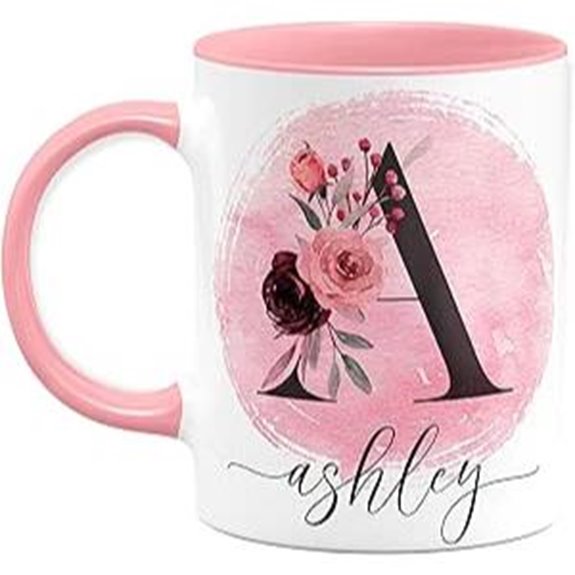 Personalized Monogram Coffee Mug – Pink 11oz/15oz