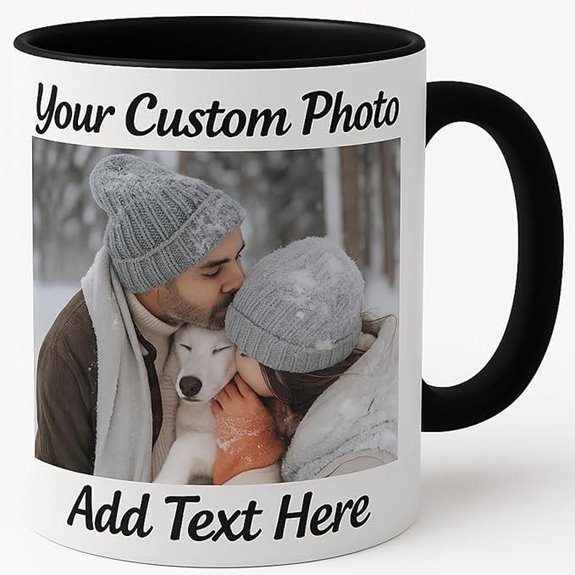 Personalized 11 oz Ceramic Mug – Photo/Text/Logo Gift