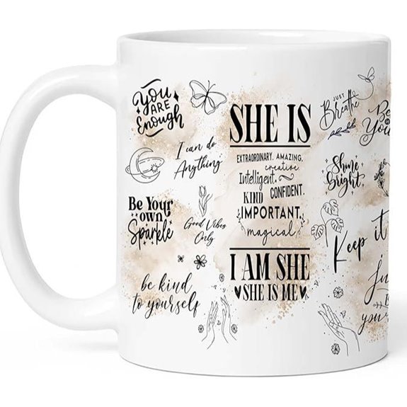 Inspirational Coffee Mugs for Women with Quotes