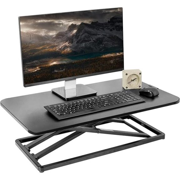 VIVO 29 Height Adjustable Desk Converter Stand