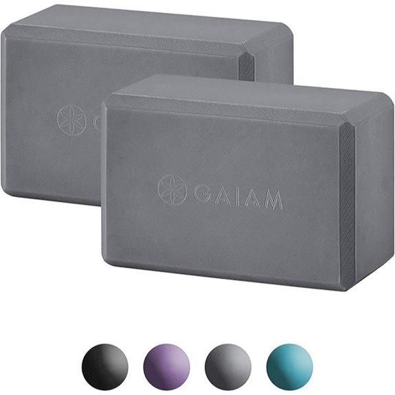 Gaiam Yoga Block: Latex-Free EVA Beveled Edges