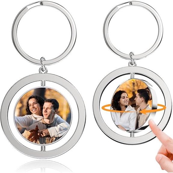 Personalized Photo Keychain – Double-Sided Memorial Gift