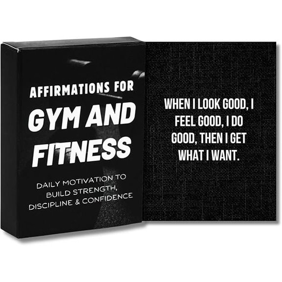 Gym & Fitness Affirmations Cards Deck for Motivation