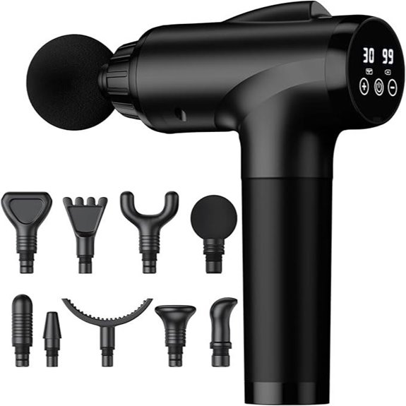 Massage Gun Deep Tissue Percussion Massager with Attachments