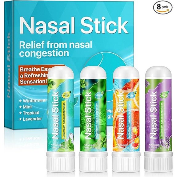 Nasal Inhaler Pack for Sinus Relief & Stress