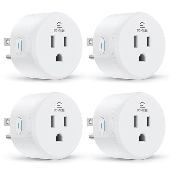 EIGHTREE Smart Plug 4-Pack WiFi Outlet with Timer