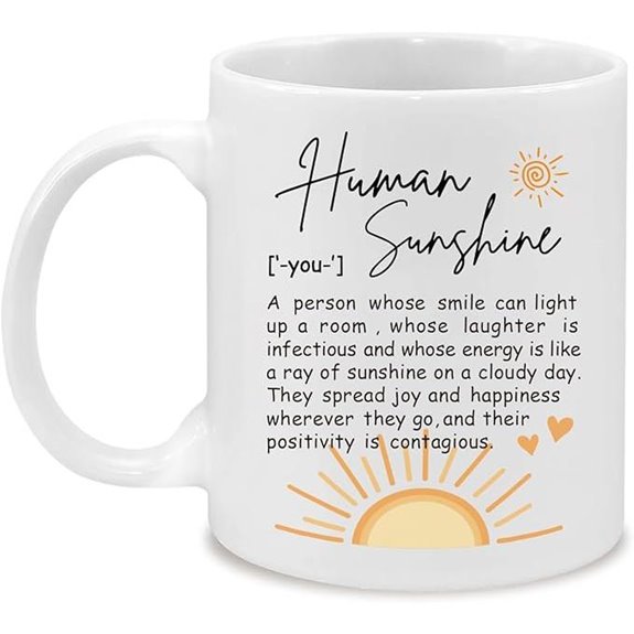 Human Sunshine Mug – Thank You Gift for Women