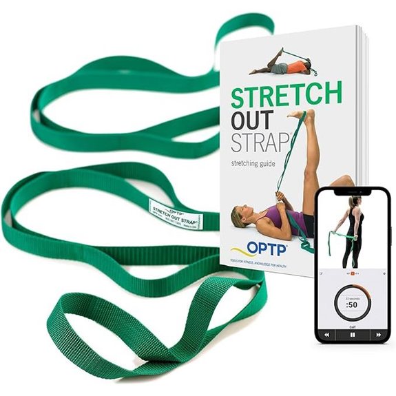 OPTP Stretch Out Strap with Exercise Book USA-made