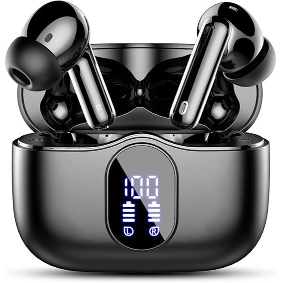 Wireless Bluetooth Earbuds with Noise Cancelling Mic IP7 Waterproof