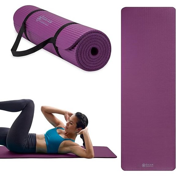 Gaiam Essentials Yoga & Pilates Mat with Strap