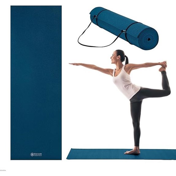 Gaiam Essentials 6mm Yoga Mat with Carrier Strap